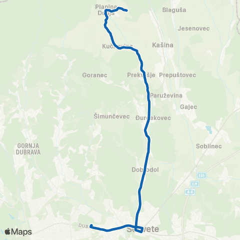 ZET Dubec-Ses.-Pl.Donja map