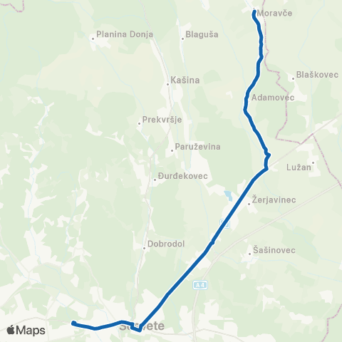 ZET Dubec-Sesv.-Moravče map