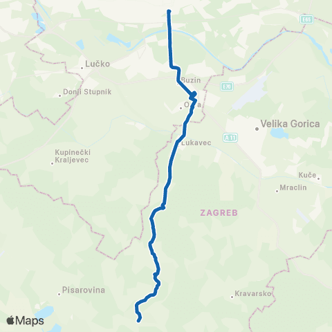 ZET Zg.(Gl.K.)-Cerov.Vrh map