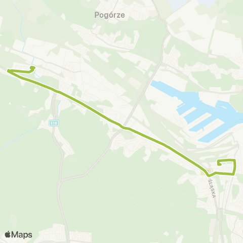 ZKM Gdynia 3 Maja - Hala - Cisowa SKM map