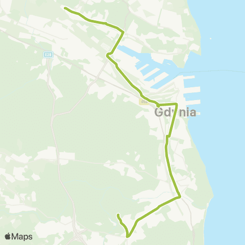 ZKM Gdynia Mały Kack Strzelców - Pogórze Dolne Złota map