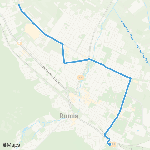 ZKM Gdynia Janowo SKM - Sobieskiego - Reda Bosmańska map