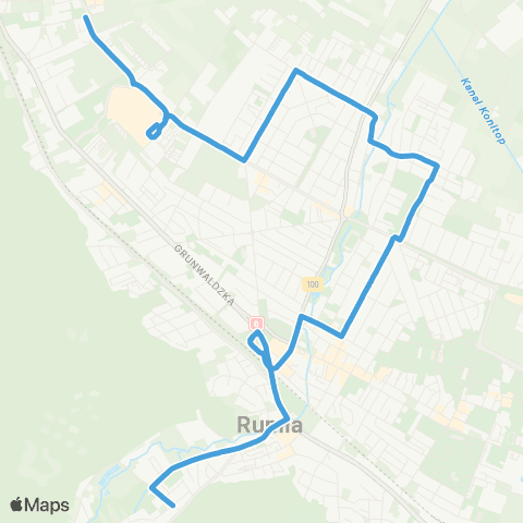 ZKM Gdynia Rumia Dworzec PKP - Reda Bosmańska map