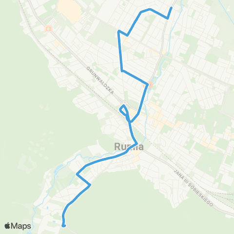 ZKM Gdynia Rumia Szmelta - Rumia Partyzantów map