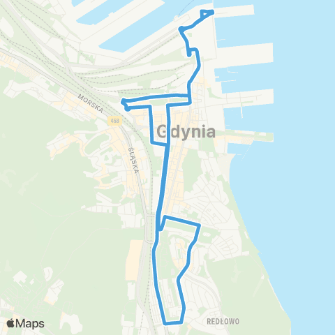 ZKM Gdynia Dworzec Morski - Wzgórze Św. Maksymiliana Syrokomli map