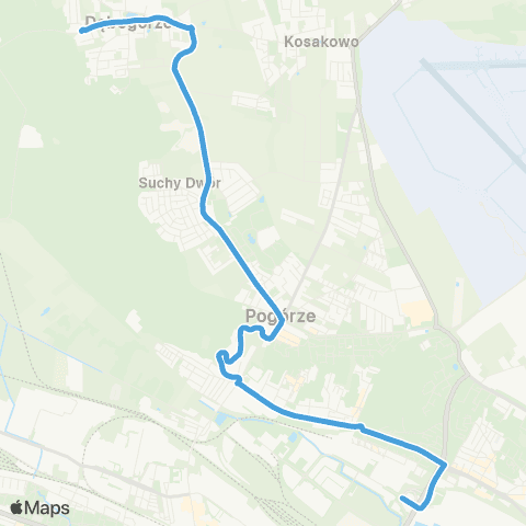 ZKM Gdynia Dębogórze - Słonecznikowa - Terminal Kontenerowy map