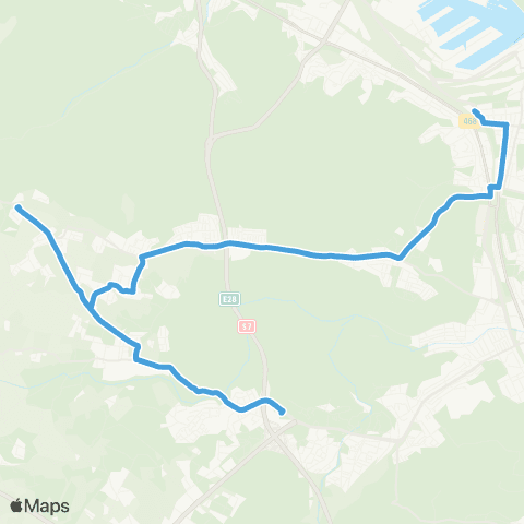 ZKM Gdynia Karwiny Nowowiczlińska - Gdynia Dworzec Gł. PKP map