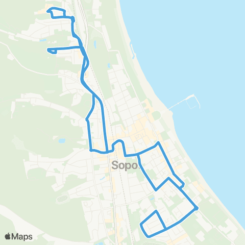 ZKM Gdynia Kamienny Potok - Kujawska - Kamienny Potok - Kujawska map