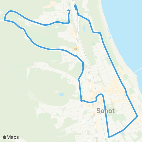 ZKM Gdynia Kamienny Potok SKM - Kamienny Potok SKM Niepodległości map