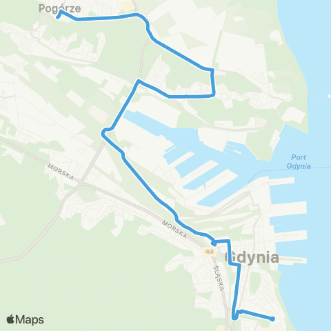 ZKM Gdynia Dom Marynarza - Pogórze Górne map