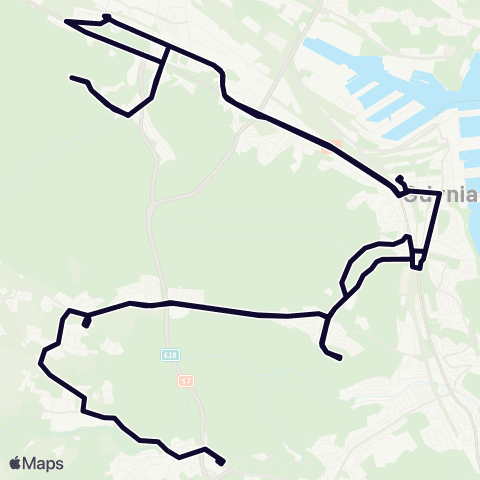 ZKM Gdynia Karwiny Nowowiczlińska - Pustki Cisowskie map