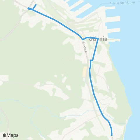 ZKM Gdynia Orłowo SKM - Klif - Grabówek SKM map
