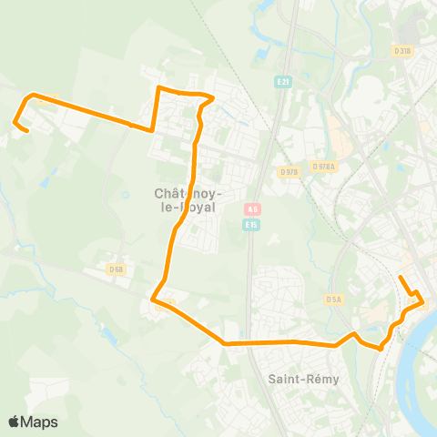 Zoom Châtenoy Condorcet - Dracy-le-Fort Pôle santé map