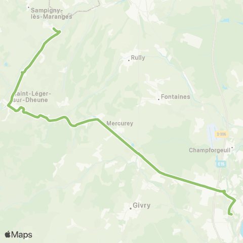 Zoom Cheilly les Maranges-Chalon map