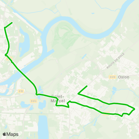 Zoom Lans - Chalon Pole Colisée map