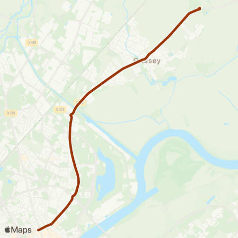 Zoom Navette Cimetière Nord map