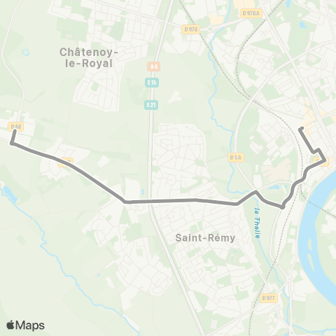 Zoom Navette ZI Garenne map