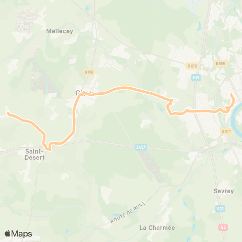 Zoom Résazoom Côte Chalonnaise Sud map