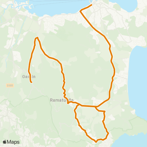 Zou - Réseau proximité Gassin - St Tropez map