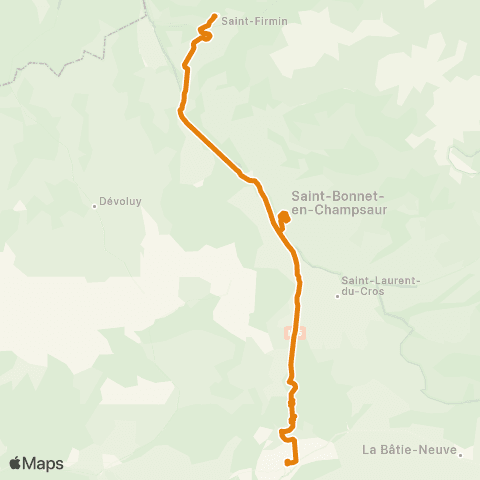 Zou - Réseau proximité St Firmin-la Guinguette-St Bonnet-Gap map