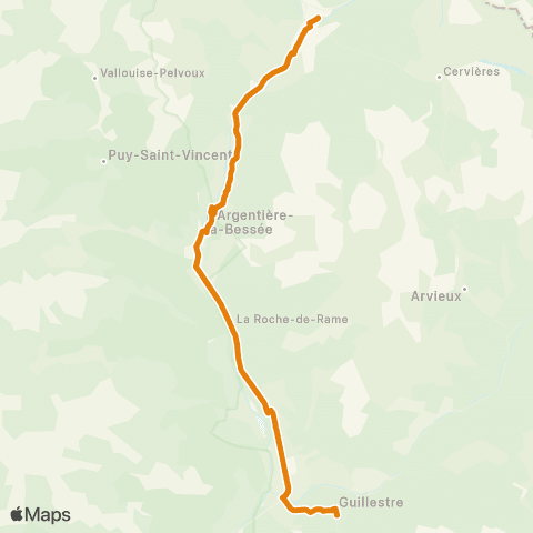 Zou - Réseau proximité Guillestre-l'Argentiere-Briancon map