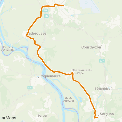 Zou - Réseau proximité Orange - Sorgues Par Châteauneuf map