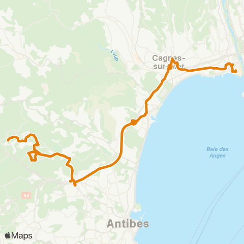 Zou - Réseau proximité St Laurent du Var - Sophia - Valbonne map