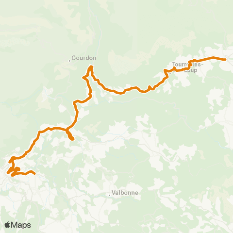 Zou - Réseau proximité Grasse - Vence map