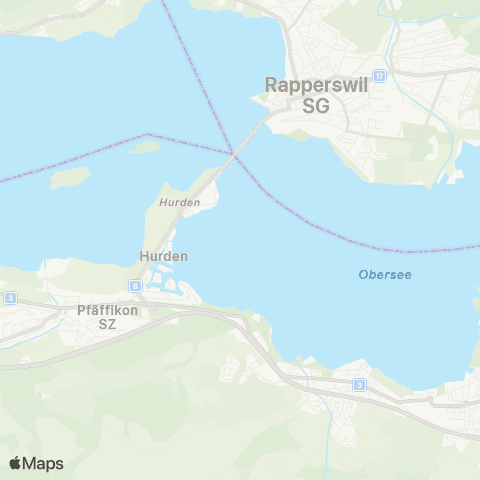 ZSG - Zürichsee Lachen SZ (See) - Lachen SZ (See) map