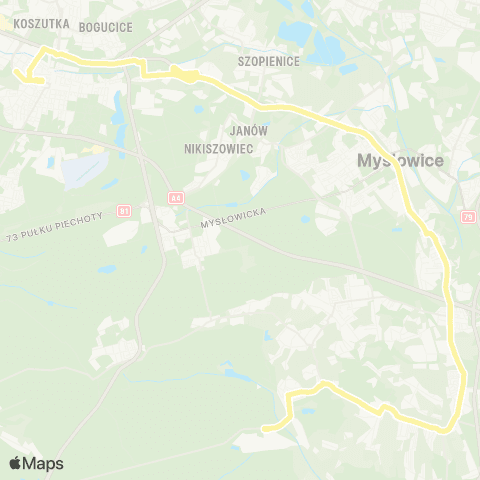 Zarząd Transportu Metropolitalnego GZM Katowice Sądowa - Wesoła kopalnia map