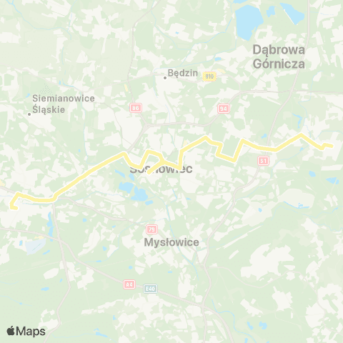 Zarząd Transportu Metropolitalnego GZM Ostrowy Górnicze Pomnik - Katowice Piotra Skargi map