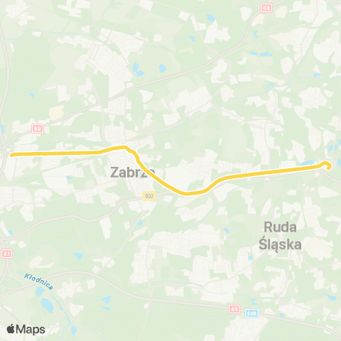 Zarząd Transportu Metropolitalnego GZM Chebzie pętla - Chorzów muzeum Hutnictwa map