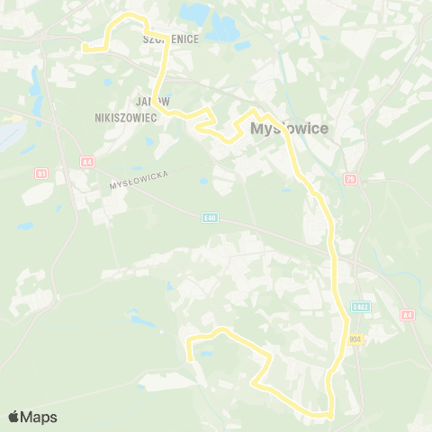 Zarząd Transportu Metropolitalnego GZM Zawodzie centrum przesiadkowe - Wesoła kopalnia map