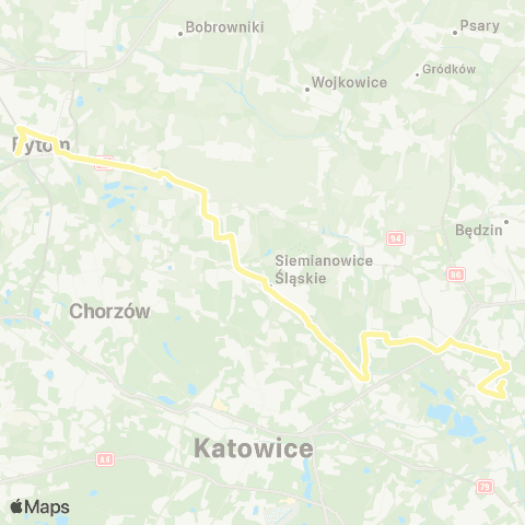 Zarząd Transportu Metropolitalnego GZM Sosnowiec urząd Miasta - Bytom dworzec map