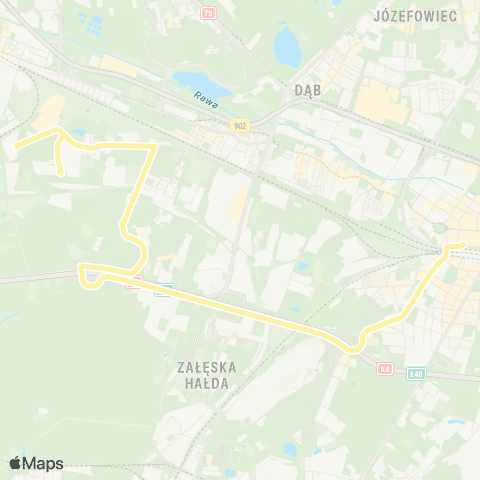 Zarząd Transportu Metropolitalnego GZM Katowice dworzec - Obroki Mpgk map