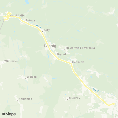 Zarząd Transportu Metropolitalnego GZM Tarnowskie Góry dworzec - Krupski Młyn Słoneczna map