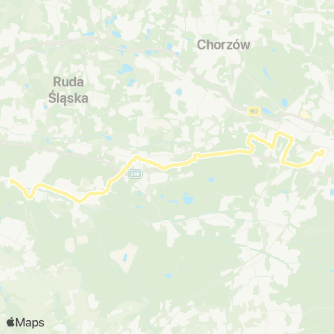 Zarząd Transportu Metropolitalnego GZM Katowice Andrzeja dworzec - Halemba pętla map