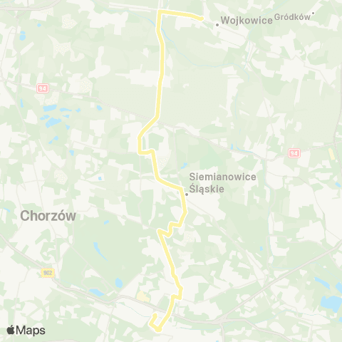 Zarząd Transportu Metropolitalnego GZM Katowice plac Wolności - Wojkowice park map