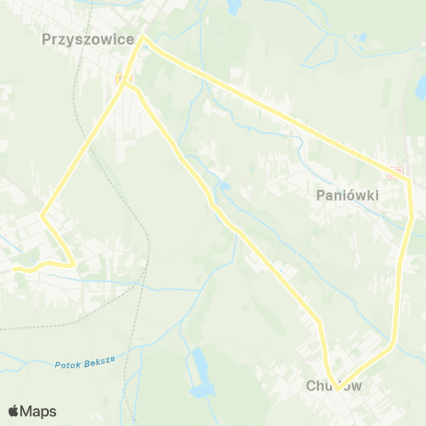 Zarząd Transportu Metropolitalnego GZM Gierałtowice Kościół - Gierałtowice Kościół map