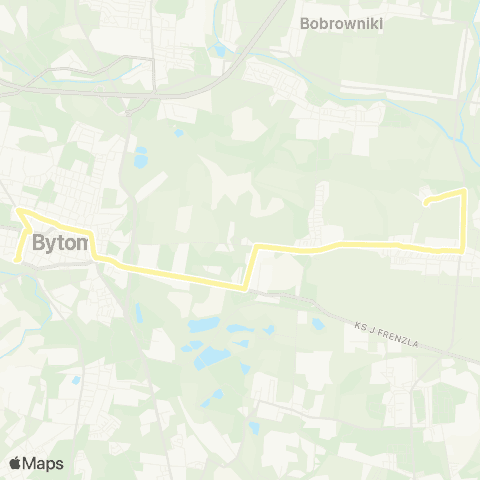 Zarząd Transportu Metropolitalnego GZM Dołki Kaplica - Bytom dworzec map