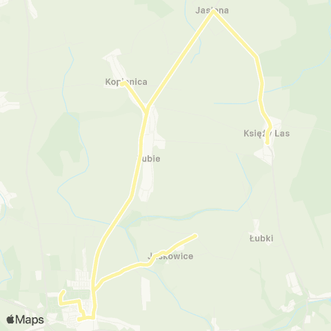 Zarząd Transportu Metropolitalnego GZM Księży Las - Pyskowice szpitalna map