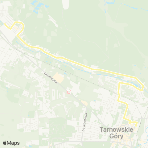 Zarząd Transportu Metropolitalnego GZM Tarnowskie Góry dworzec - Strzybnica Kościelna map