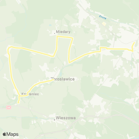 Zarząd Transportu Metropolitalnego GZM Tarnowskie Góry dworzec - Zbrosławice urząd Gminy map