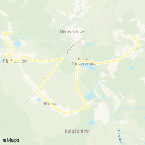 Zarząd Transportu Metropolitalnego GZM Knurów centrum przesiadkowe szpitalna - Leboszowice Las map