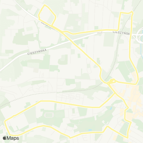 Zarząd Transportu Metropolitalnego GZM Mikołów dworzec - Mikołów dworzec map