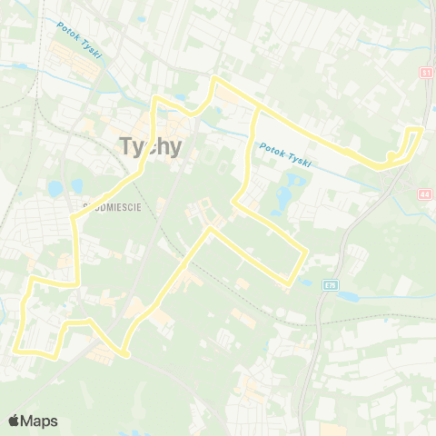 Zarząd Transportu Metropolitalnego GZM Wartogłowiec pętla - Wartogłowiec pętla map