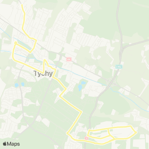 Zarząd Transportu Metropolitalnego GZM Tychy towarowa - Mąkołowiec pętla map