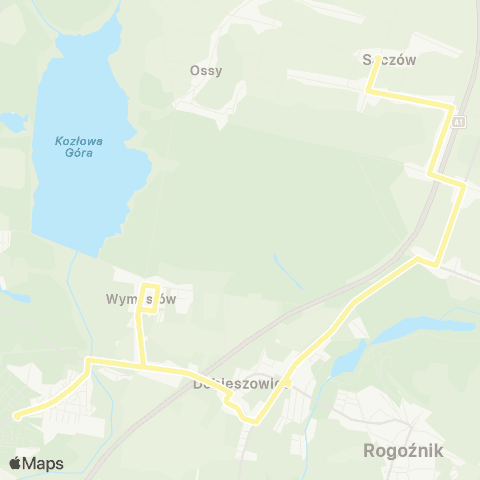 Zarząd Transportu Metropolitalnego GZM Sączów Kościół - osiedle Wieczorka dworzec map