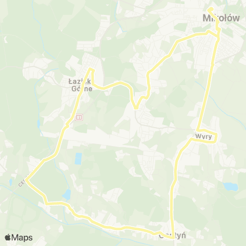 Zarząd Transportu Metropolitalnego GZM Mikołów dworzec - Mikołów dworzec map