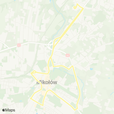 Zarząd Transportu Metropolitalnego GZM Mikołów Katowicka - Mikołów Katowicka map